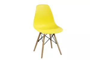 Moderná stolička CINKLA II, buk/žltá