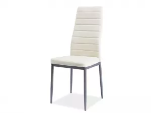 H-261 bis, jedálenská stolička, krémová/alumínium