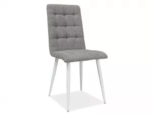 OTTO čalúnená stolička, biela/šedá