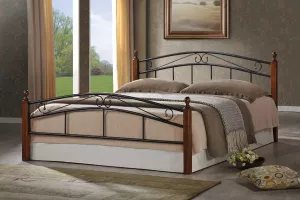 DOLORES-CRETA kovová manželská posteľ 140x200