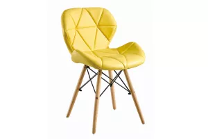 BOSSE čalúnená stolička, žltá
