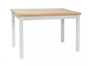 ADAM jedálenský stôl 100x60 cm, dub/biely matný