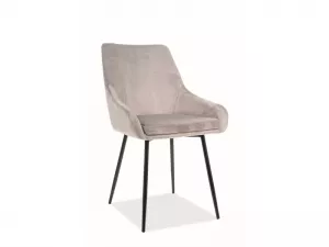 ALBI luxusná jedálenská stolička, šedý zamat