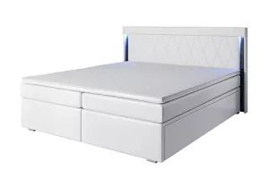 MARCO boxspringová posteľ 160, biela/čierna