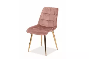 CHIC VELVET alnen stolika, BLUVEL 52/zlat