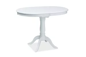 DELLO rustikálny jedálenský stôl, biely
