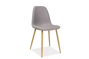 DUAL jedálenská stolička, dub/sivá