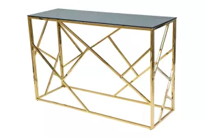ESCADA A konferenčný stolík 120x40, dymové sklo/zlatá