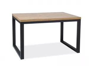 LORAS II, jedálenský stôl 150, dub, čierny