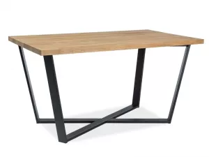 MARCELLO, jedálenský stôl 150 x 90 - masív, dub, čierna