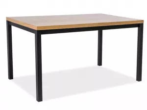 NORMANO 120, jedálenský stôl - masív, dub, čierna