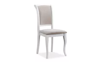 Jedálenská stolička MN-CS, biela/krémová