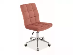 Q-020 kancelárska stolička, ružová