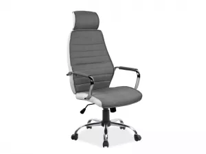 Q-035 kancelárske kreslo, šedá, biela