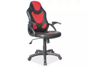 Q-100 kancelárske kreslo, čierna, červená
