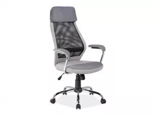 Q-336 kancelárske kreslo, šedá, čierna