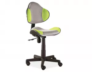 Q-G2 kancelárske kreslo, šedá, zelená