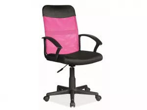 Q-702 kancelárske kreslo, čierna, ružová