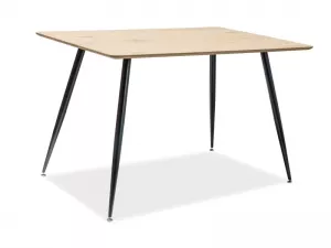 REMUS jedálenský stôl, dub, čierna