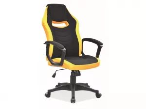 CAMARO kancelárske kreslo, čierna, žltá