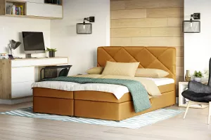 KROSS čalúnená manželská posteľ 140 x 200 cm, ITAKA 33