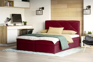KROSS čalúnená manželská posteľ 140 x 200 cm, ITAKA 34