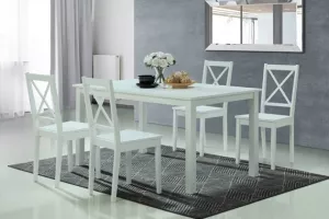 STILO jedálenský stôl, biely