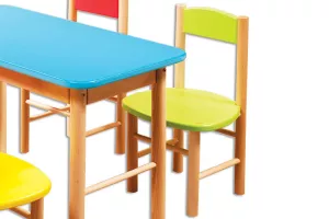 AD251 detská stolička, buk/zelená
