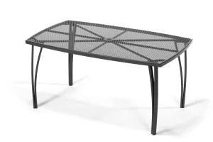 ANTVERPY záhradný kovový stôl, čierny