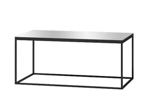 HELIO konferenčný stolík 24WXJW99, čierna/šedé sklo