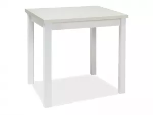 ADAM jedálenský stôl 90x65 cm, biely matný