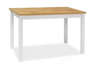 ADAM jedálenský stôl 100x60 cm, dub Wotan / biela matná