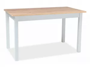 HORACY 125 jedálenský stôl, dub Artisan /  biela matná