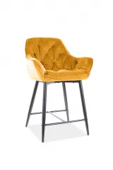 CHERRY barová stolička, Bluvel 68 - žltá