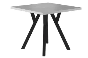 MERLIN jedálenský stôl, betón / čierna