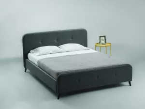 BERGEN čalúnená posteľ 160, šedá