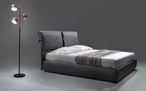 FIOCCO čalúnená posteľ 160, šedá
