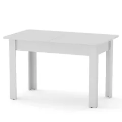 Rozkladací jedálenský stôl KS-5, biely