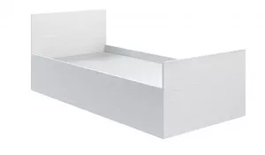 Jednolôžková posteľ E1, biele drevo