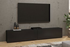 AVA 40 moderný tv stolík čierna/ dub wotan