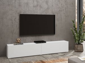 AVA 40 moderný tv stolík biela/ dub wotan
