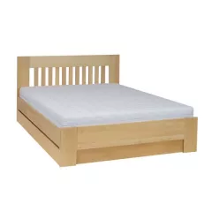 LK186 BOX masívna posteľ s úložným priestorom 80 cm, buk