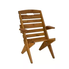 MO108 drevená záhradná stolička, dub