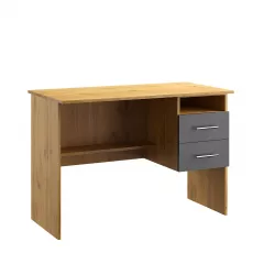 OFFICE KIT písací stôl N02, antracit / dub Apalačský, pravý