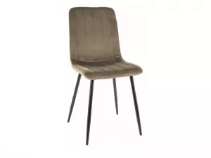 ALAN jedálenská stolička, olivová / čierna