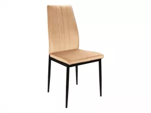 ATOM VELVET jedálenská stolička, béžová / čierna