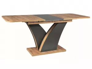 DIVANI rozkladací jedálenský stôl, dub Wotan / antracit