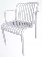 GARDIN záhradná stolička, biela