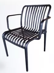 GARDIN záhradná stolička, čierna