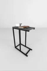 SIDE 45*25 príručný stolík, antracit / čierna